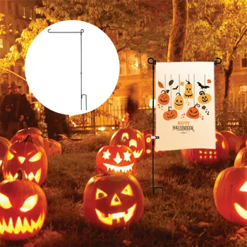 

VOGVIGO Garden Flag Stand Flagpole Black Wrought Iron Small Pole Flag Holder Display Wedding Party Garden Flag Stand Festival