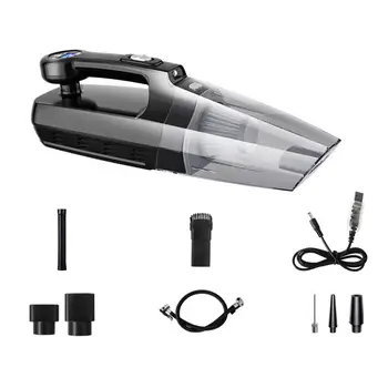 

2 In 1 Multi Function Car Vacuum Cleaner With Inflator Pump With Digital Display Car Dual Use Car Auto Inflatable Air Compressor
