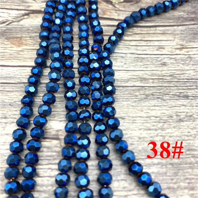 2x3mm/3x4mm/4x6mm Crystal Rondel Beads Faceted Glass Beads For Jewelry Making DIY Female Bracelet Necklace Jewelry NO.38