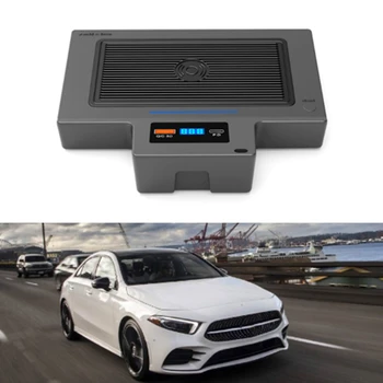 

Wireless Charger Phone Panel for Mercedes-Benz A Class 2019-2020 QC3.0 USB PD Fast Wireless Charging Pad Holder