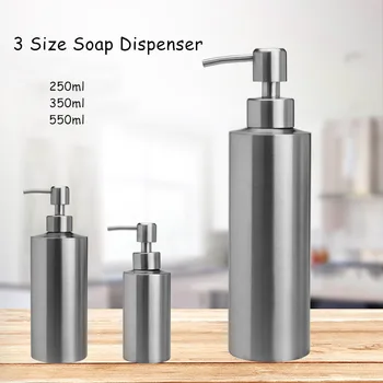 

250/350/550ml Stainless Steel Soap Dispenser Hand Sanitizer In Emulsion Bottle Bathroom Fixture Bathroom Hardware
