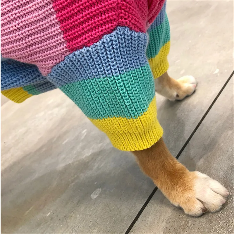 Шиба ину Одежда для собак Зимний свитер для собак Померанский Пудель Бишон Шнауцер Мопс одежда Французский бульдог пальто наряд дропшиппинг