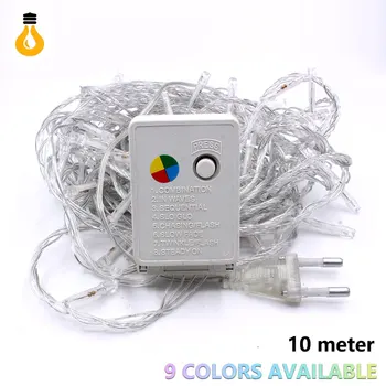 

10M 100LED String Lights Copper Wire Fairy Lights Night Light For Christmas Garland Room Bedroom Indoor Wedding Decoration Lamp