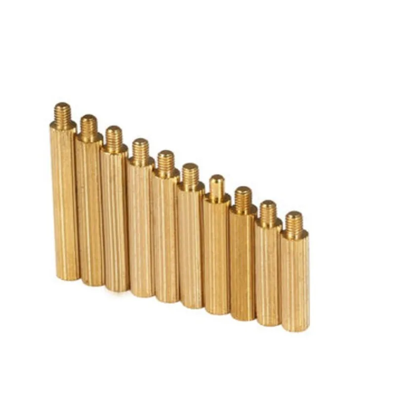 M3x12 6 Male To Female Brass Hex PCB Standoff Spacer 12mm Pillar In Lahore Islamabad Karachi Pakistan 3