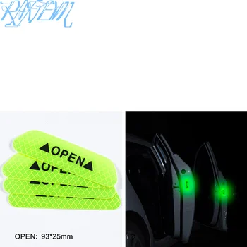 

4 Pcs Car Door Safety Warning Reflective Stickers OPEN Sticker For Volvo xc60 S60 s40 S80 V40 V60 v70 v50 xc40 c30 XC90 s90 v90