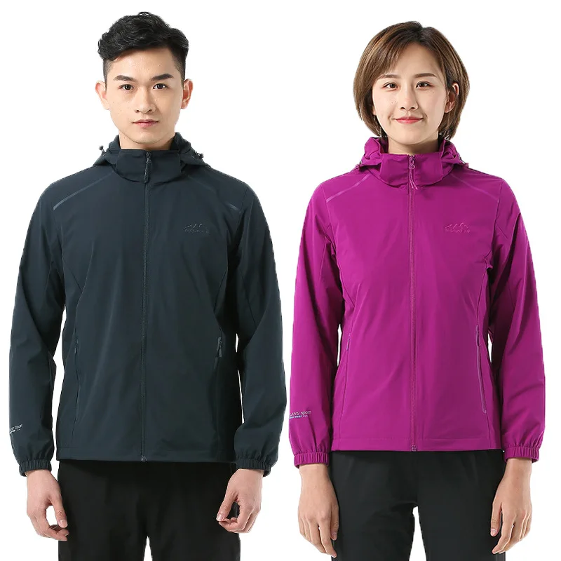

2019 Fengxuelang Spring And Autumn Outdoor Single Layer MEN'S Assault Jacket Large Size Plus-sized Breathable Waterproof Elastic