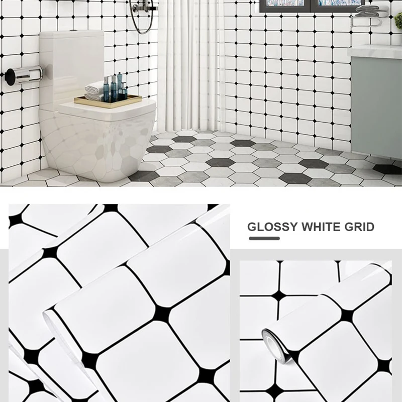 Glossy white grid