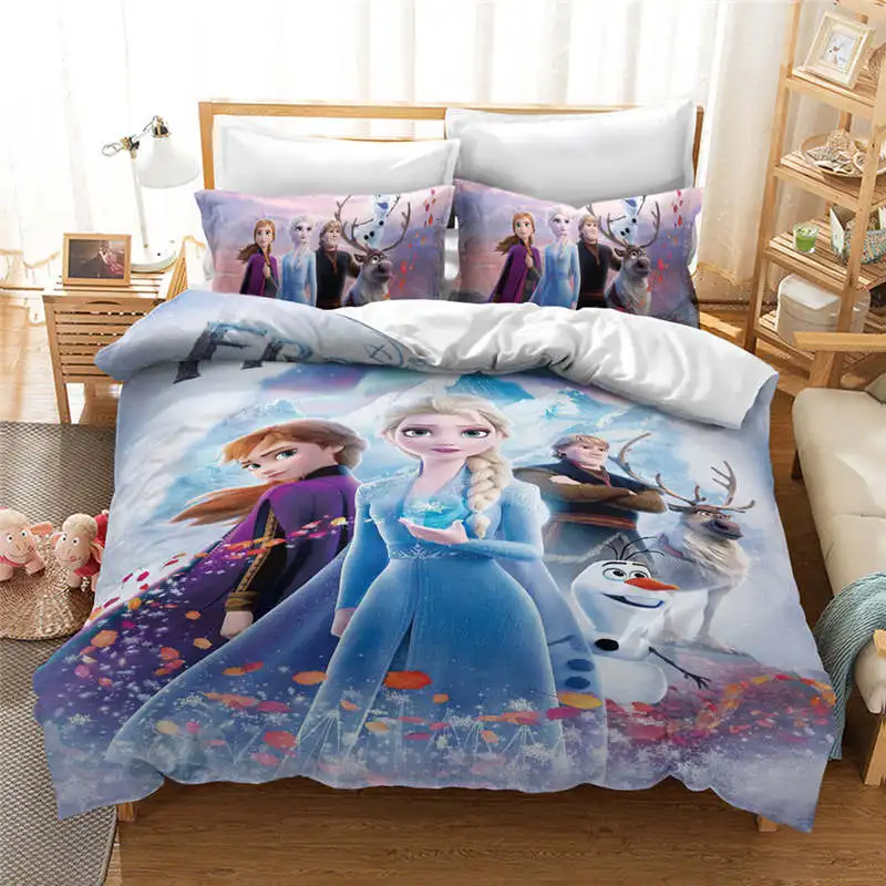 Colcha de verano Frozen II Disney Elsa Anna manta 120 g cama individual 170 x 250 cm Frozen 2-002 