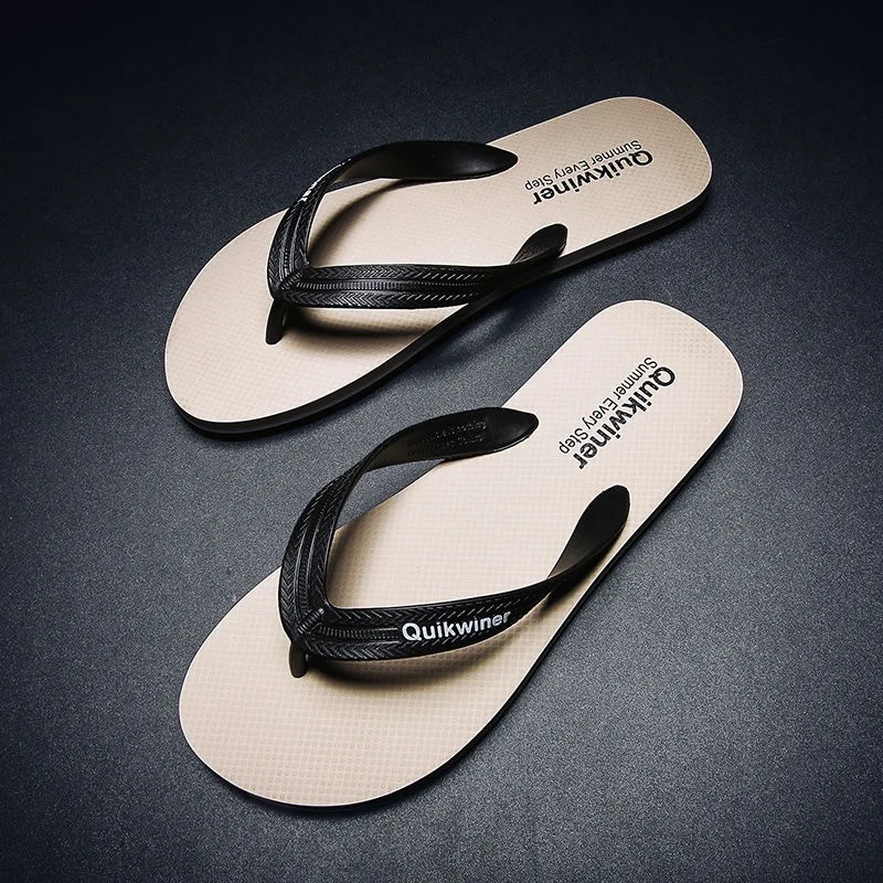 Tongs Pour Hommes En PVC Doux - Antidérapantes, Confortables, Pour Intérieur Et Extérieur, Piscine, Plage, Salle De Bain - 12