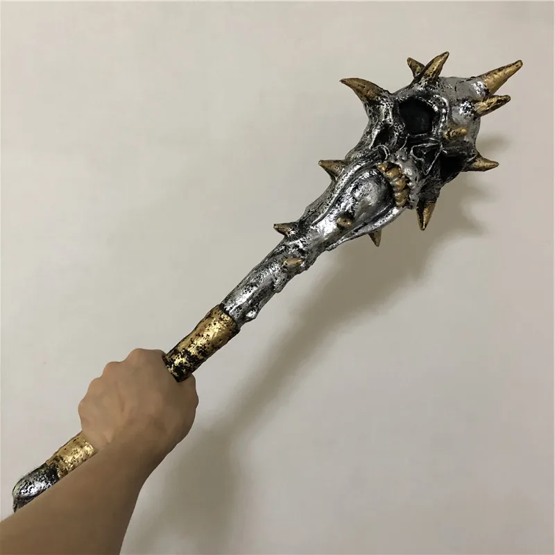 

Halloween 1:1 Cosplay Prop Original Skeleton Mace Bone Weapon Sacrifice Role Play Movie Anime Cos Gift Safety PU