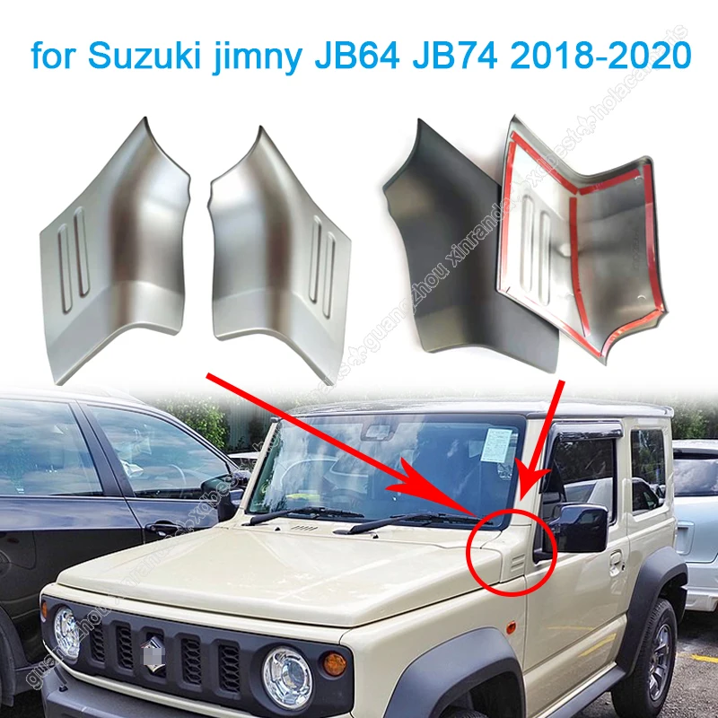 

Car Engine Angle Cover Hood Decoration Cover for Suzuki jimny JB64 JB74 2018-2020 Car Stickers Side Corner Guard Protection Part