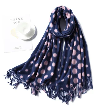 

Dot Print Scarf Women Cashmere Warm Shawls and Wraps Long Soft Pashmina Lady Neck Warmer Scarves Winter 2020 New Fashion Echarpe