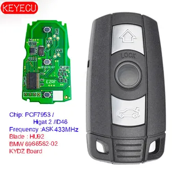 

KEYECU Keyless-Go Function Full Intelligent Remote Key 433MHz PCF7952 Chip for BMW CAS3 3/5 Series X5 2006-2011
