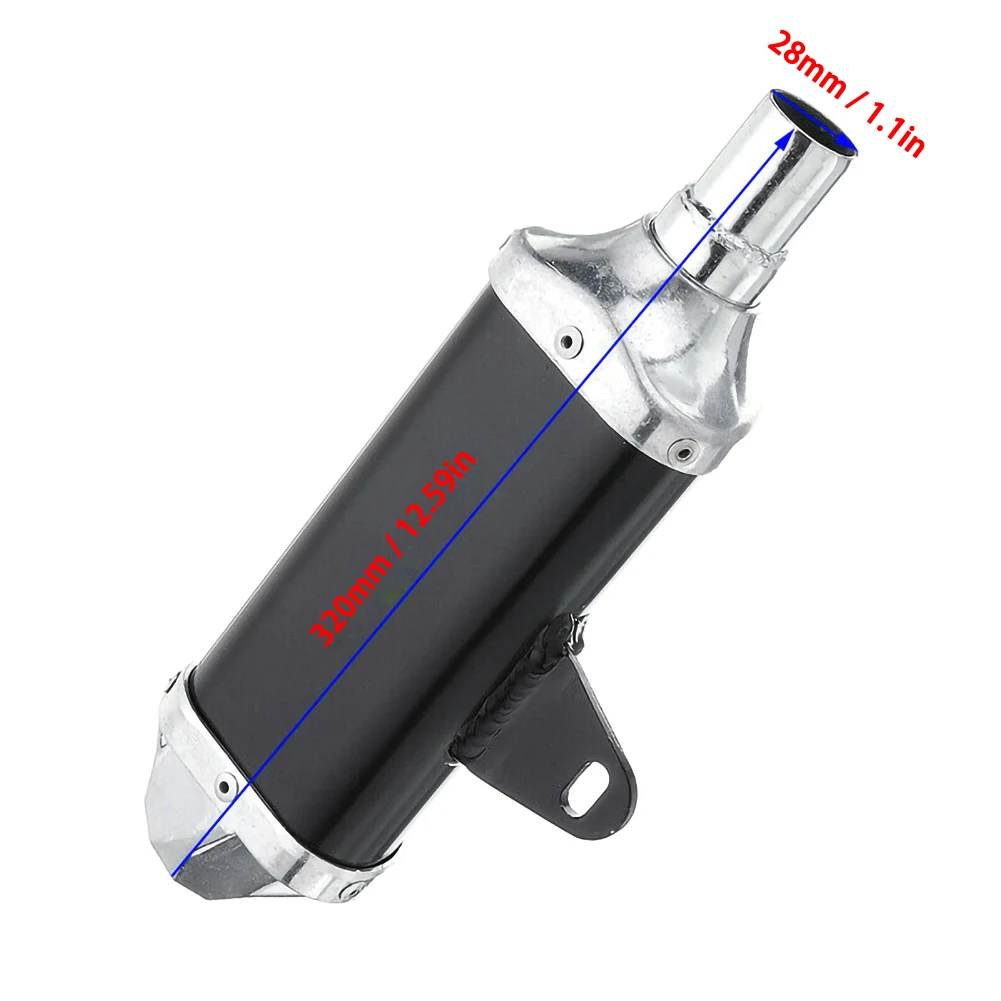 Выхлопной глушитель прочный труба 28 мм для мотоцикла внедорожника квадроцикла 50
