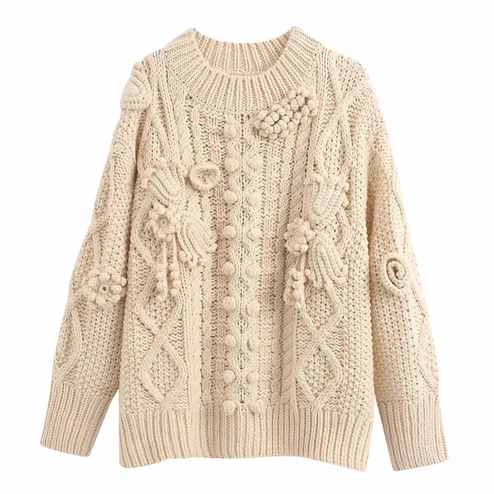 Увядшие зимние свитера для женщин pull femme england Инди фолк крючком толстые большие винтажные свитера женские пуловеры Топы