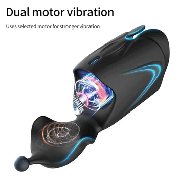 Powerful Male Vibrator Glans Massager Penis Stimulation penis delay trainer Male Masturbator Sex toys for Men Adults 10 Modes 1