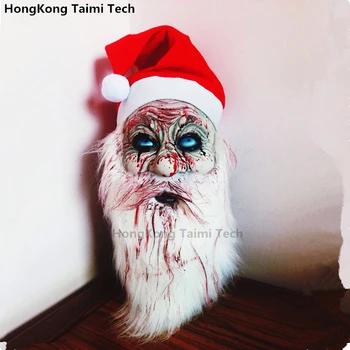 

Blood Santa Christmas Masks Latex Horror Scary Mask halloween mascaras de latex realista maske silicone