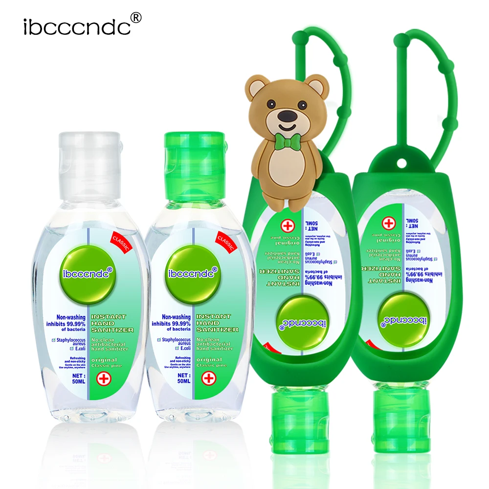 ibcccndc 50ml Travel Hand Sanitizer Gel Moisturizing Liquid Disposable No Clean Antibacterial Hand Sanitizer Silicone Holder HOT ibcccndc 50ml Travel Hand Sanitizer Gel Moisturizing Liquid Disposable No Clean Antibacterial Hand Sanitizer Silicone Holder HOT