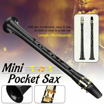 

Wholesale Portable Mini Pocket Saxophone Little Sax Alto Mouthpiece Simple Musical Instrument X85