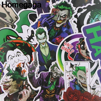 

10sets/lot Homegaga 19pcs Suicide Squad Joker Toy Stickers diy scrapbooking album Luggage Laptop Phone notebook decals D2299