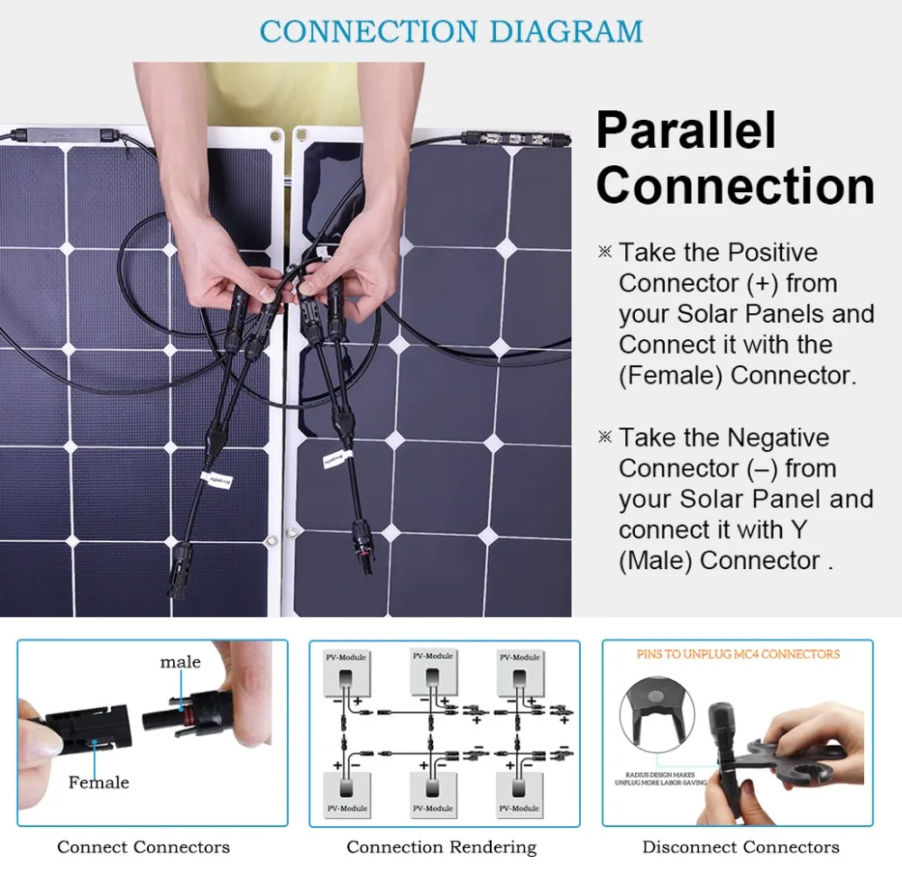 旧 Mc4 y mc4 connector