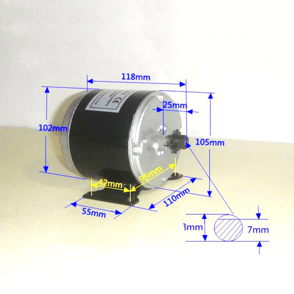 24V DC 350W Elektrische Roller Motor Conversion Kit MY1016 Gebürstet Motor Set Für Elektrische Fahrrad ZY1016 Elektrische motor