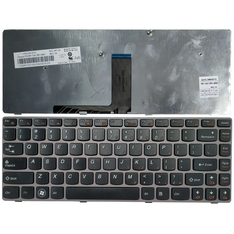 Новая английская клавиатура для Lenovo Z470 Z475 Z370 Z375 Z470AT ноутбука 32841563158 с