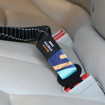 

Premium Car Seat Belt for Dogs Cats Pets Adjustable Safety Heavy Duty Elastic E7CA