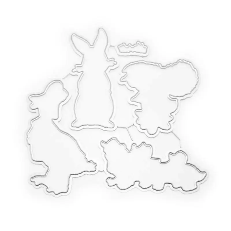 

2020 New Duck Rabbit Transparent Silica Seal Cutter die Scrapbooking DIY PhotoAlbum Decor