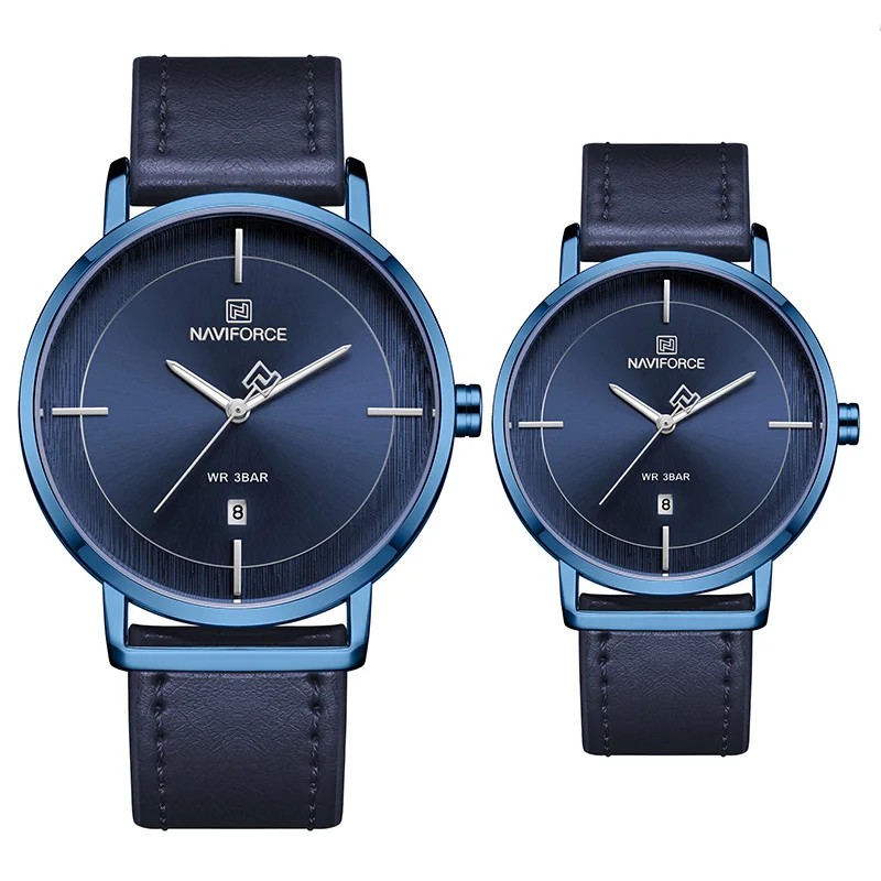 

Naviforce Men Women Watches Top Brand Luxury Stainless Steel Couple Watches Pair Men and Women Quartz Women's Watches Men's