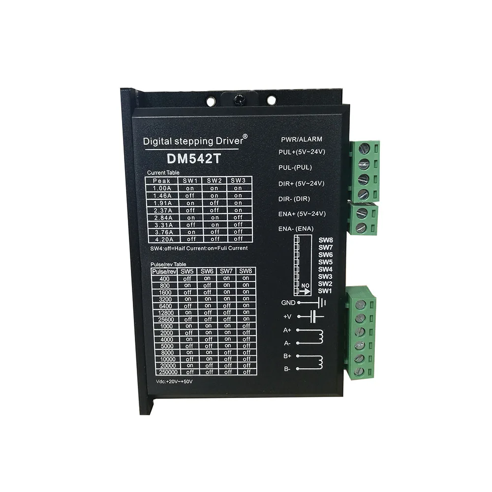 

Motor Digital Stepper Accessory DM542T Starter 20-50V DC 1pc Controller