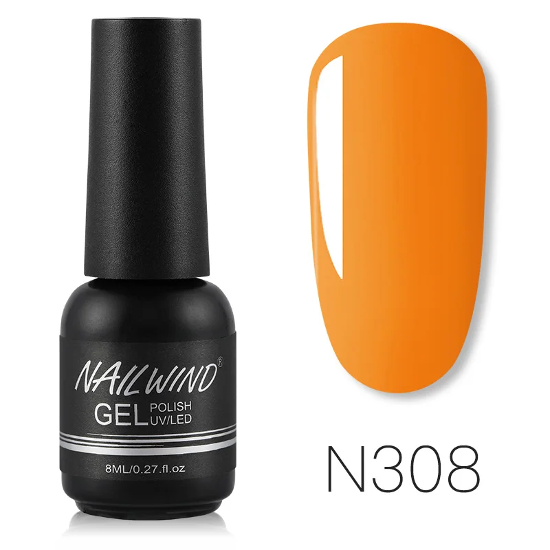 RE11-N308 NAILWIND набор гибридных лаков для маникюра Полупостоянный гель uv Vernis светодиодный Гель-лак впитываемый художественный Гель-лак для ногтей - Цвет: RE11-N308