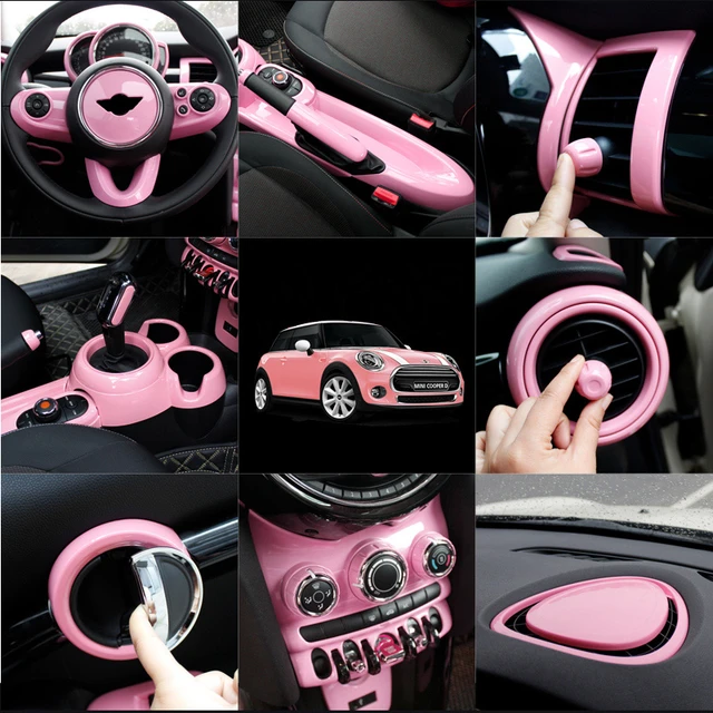 Accesorios interiores de coche para MINI ONE COOPER S JCW F55 F56 F57,  pegatina de freno de mano para volante, modificación decorativa de estilo -  AliExpress