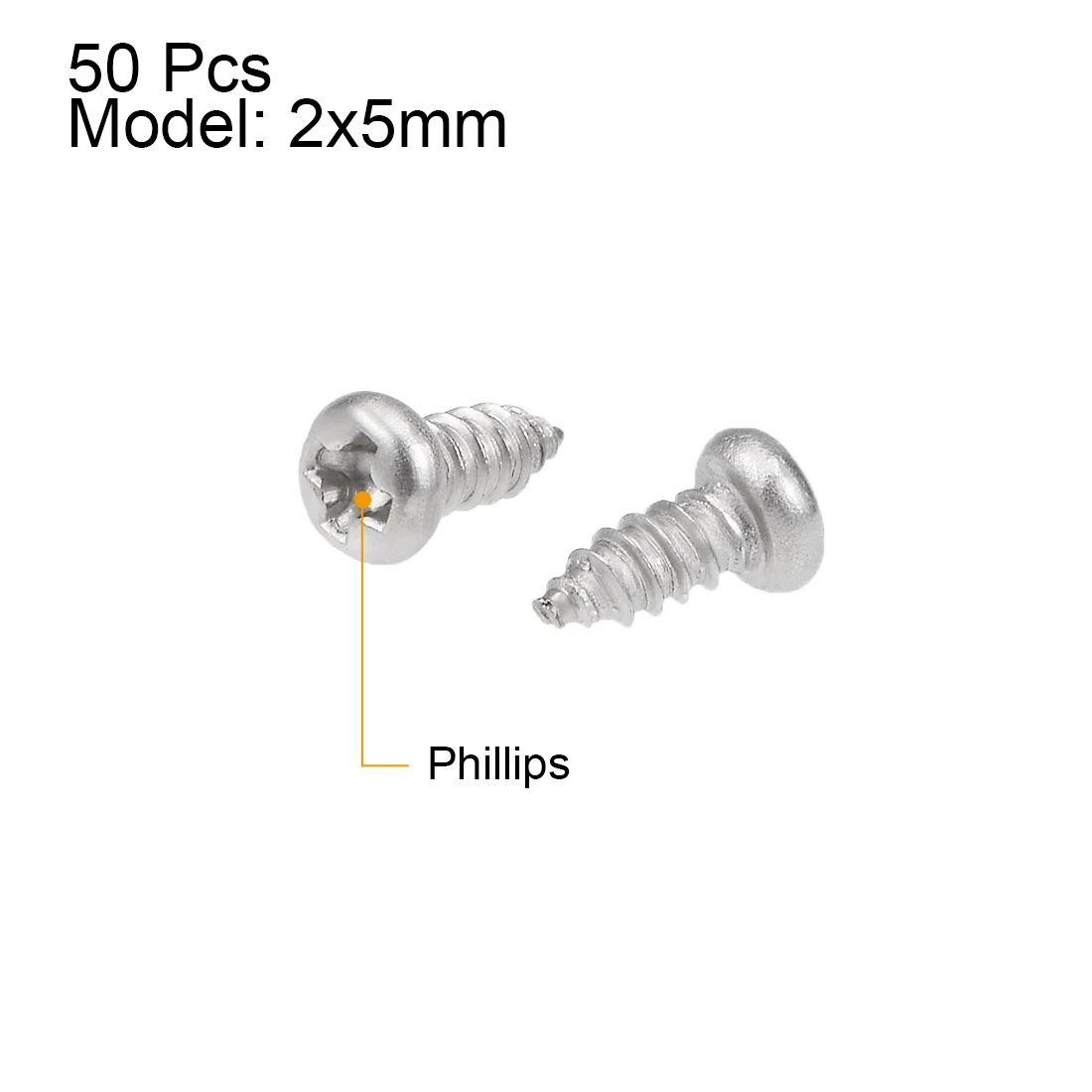 Uxcell 50 шт. саморезы 2x4 мм 2x6 мм 2x8 мм 3x8 мм Phillips Pan Head Винт крепеж из нержавеющей стали болты для крепления