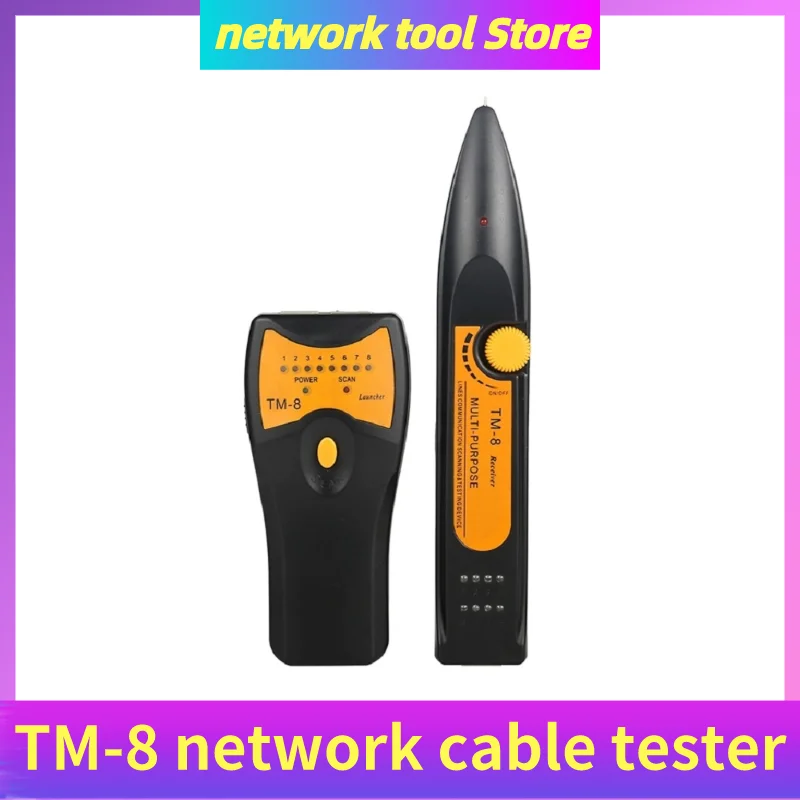 TM 8 тестер сетевого кабеля RJ11 RJ45 Cat5 Cat6 телефонная LAN Сетевой кабель трекер