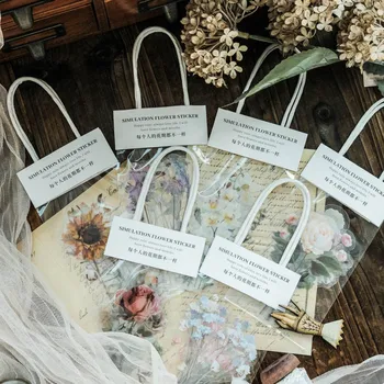 

VanYi 10pcs Seven Garden House Floral Stickers Diary Planner Decorative Scrapbooking DIY Home Suitcase Children GIft Stickers