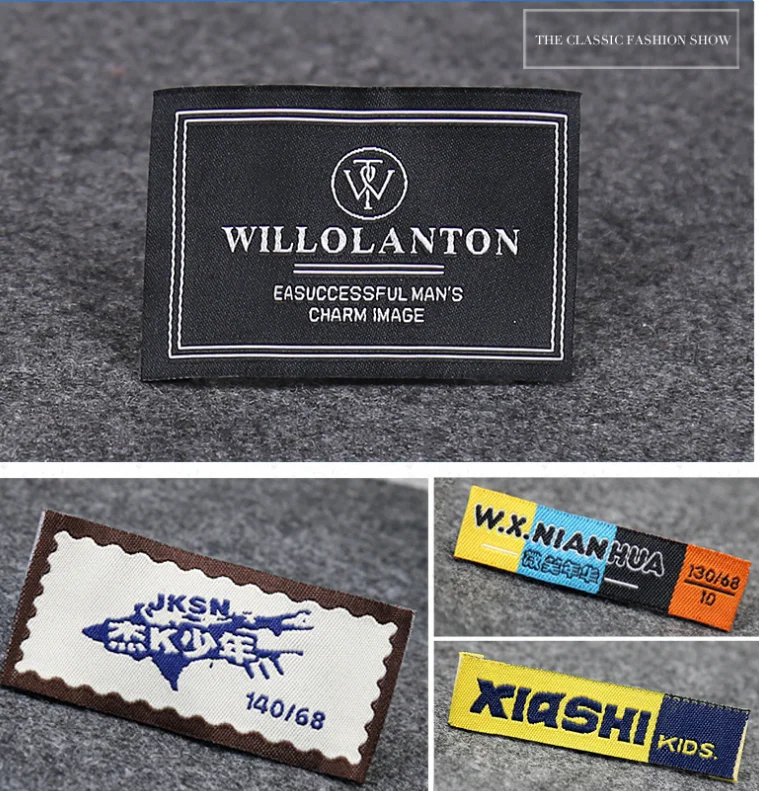 Custom Nähen etiketten/marke etiketten, Nach Kleidung Tags, Baumwolle Band label, Handgemachte label (MD56) – Detail 4