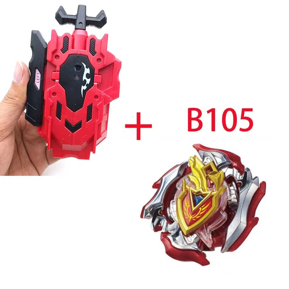 Спиннинг Bayblade BURST B-115 B-111 с средство для запуска Beyblade Bey blade металл пластик Fusion 4D Подарочные игрушки для детей - Цвет: B105