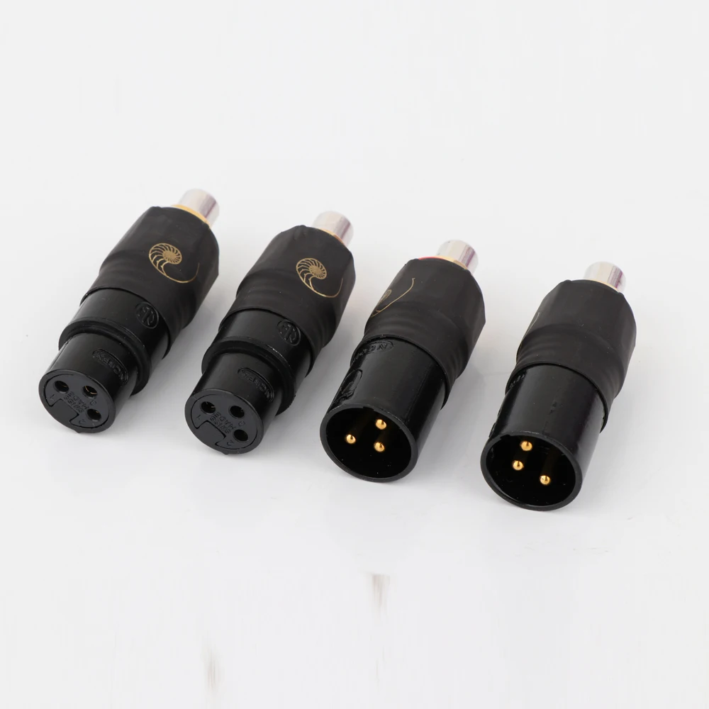 4 шт. Yter XLR 3 контактный разъем RCA аудио адаптера штекер Phono соединители RCA|plug