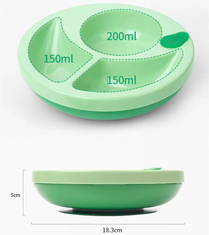 anti-fall bowl+Spoon Fork set Baby insulation bowl Anti-slip suction Feeding bowl Learning Dishes children  tableware bowl