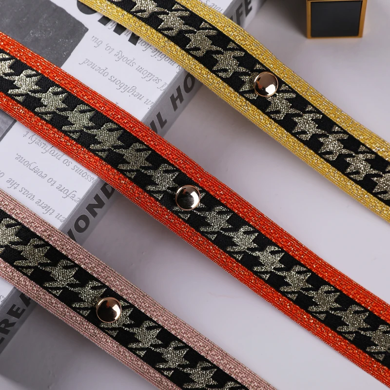 12M/Lot 2.5cm Wide Metal Button Lace Trim Webbing Lamp Sofa Edge Decor Curtain Accessories Tassel Fringe Ribbon Belt Trims DIY | Дом и сад