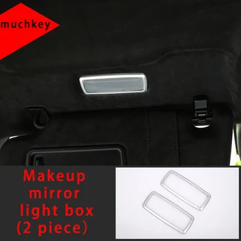 

For Maserati levante Makeup mirror light frame chrome molding trim 2pcs