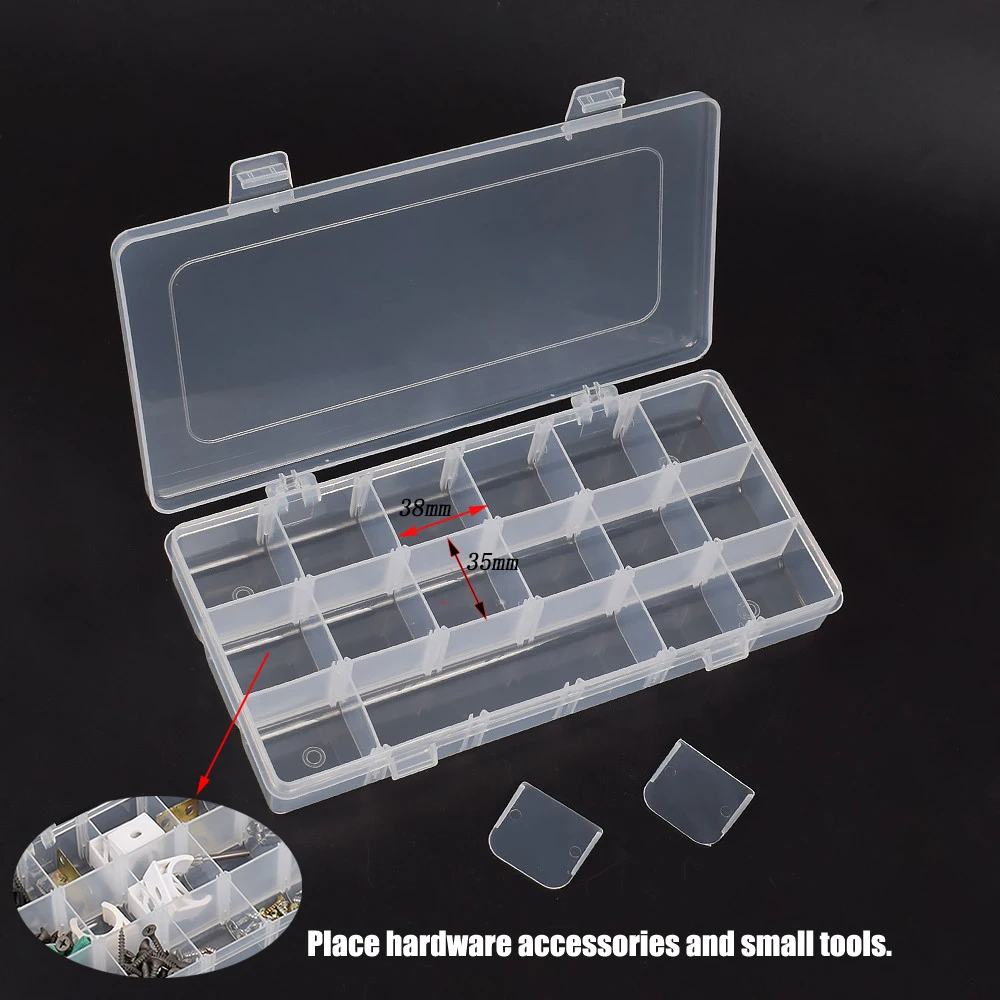 NEWACALOX 4-layer Toolbox with Buckle Portable Storage Box for