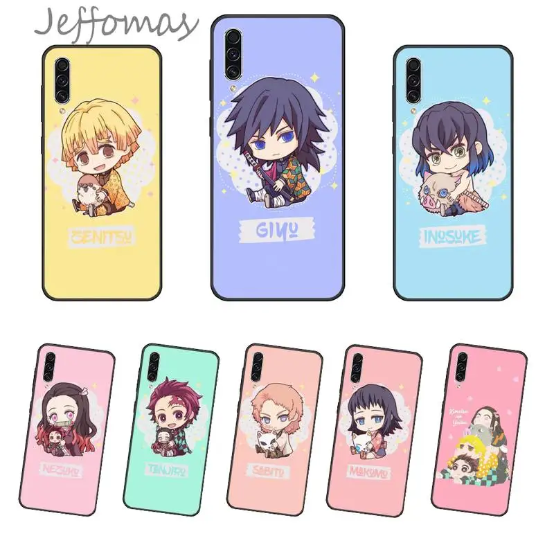 Демон убийца Kimetsu без Yaiba милые украшения чехла для телефона Samsung Galaxy J2 J4 J5 J6 J7 J8 2016