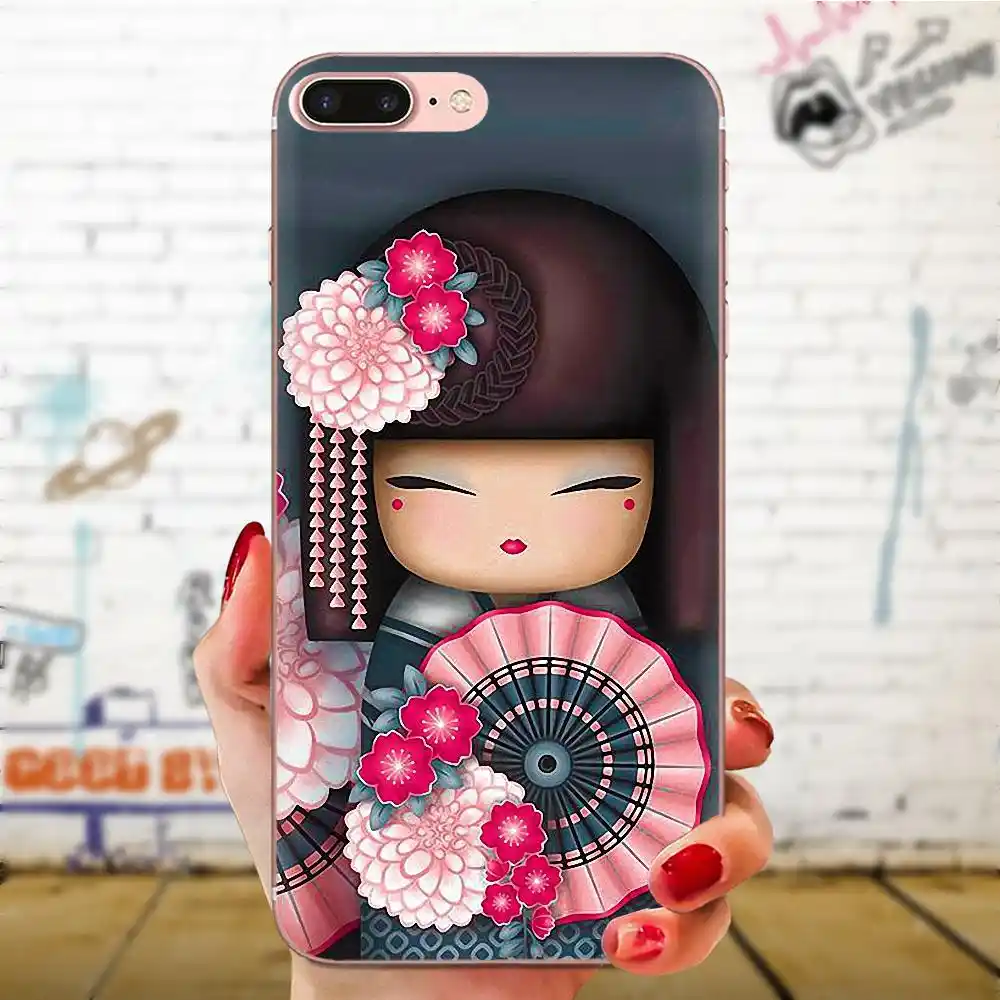 kawaii japanese kokeshi doll tpu new arrival for