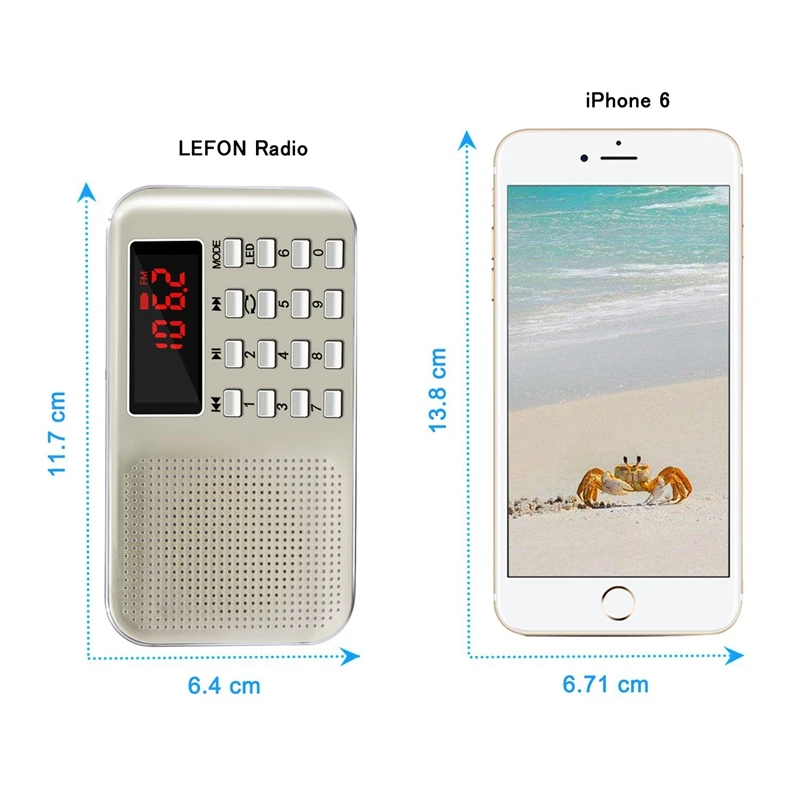 FFYY-мини портативный Am/Fm радио Mp3 музыкальный плеер спикер Поддержка Micro-Sd/Tf карты
