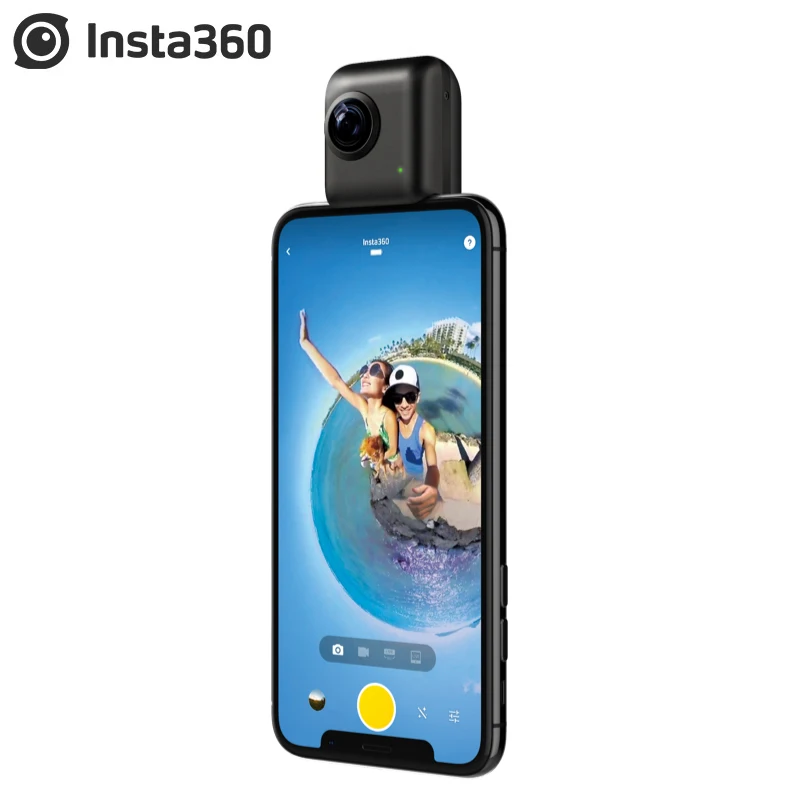 Панорамная видеокамера Insta360 One X /Insta360 Nano S 4K 360 VR фотографии 20 МП для iphone XS XR iPhone 7 8 6