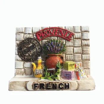 

BABELEMI 1 Pc Provence French Refrigerator Magnetic Sticker Lavender Flower 3D Tourist Travel Souvenir Resin Fridge Magnet