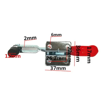 

Iron Horizontal Clamp Quick Toggle Release Horizontal Hand Tool GH-201B Saving Labor, Convenient And Fast.