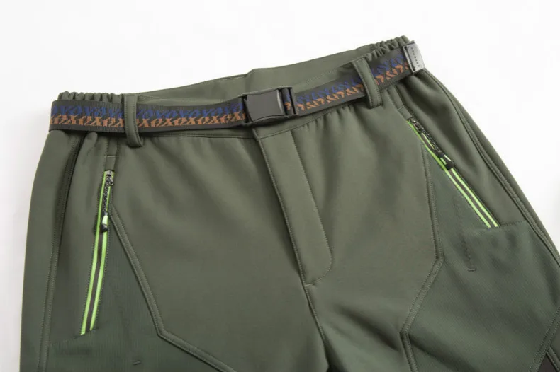 Походные брюки для активного отдыха мужские Зимние флисовые утолщенные водонепроницаемые ветрозащитные Большие размеры теплые флисовые альпинистские штаны